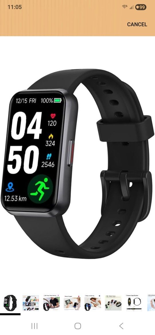 Fitness Tracker With 24/7 Health Monitor