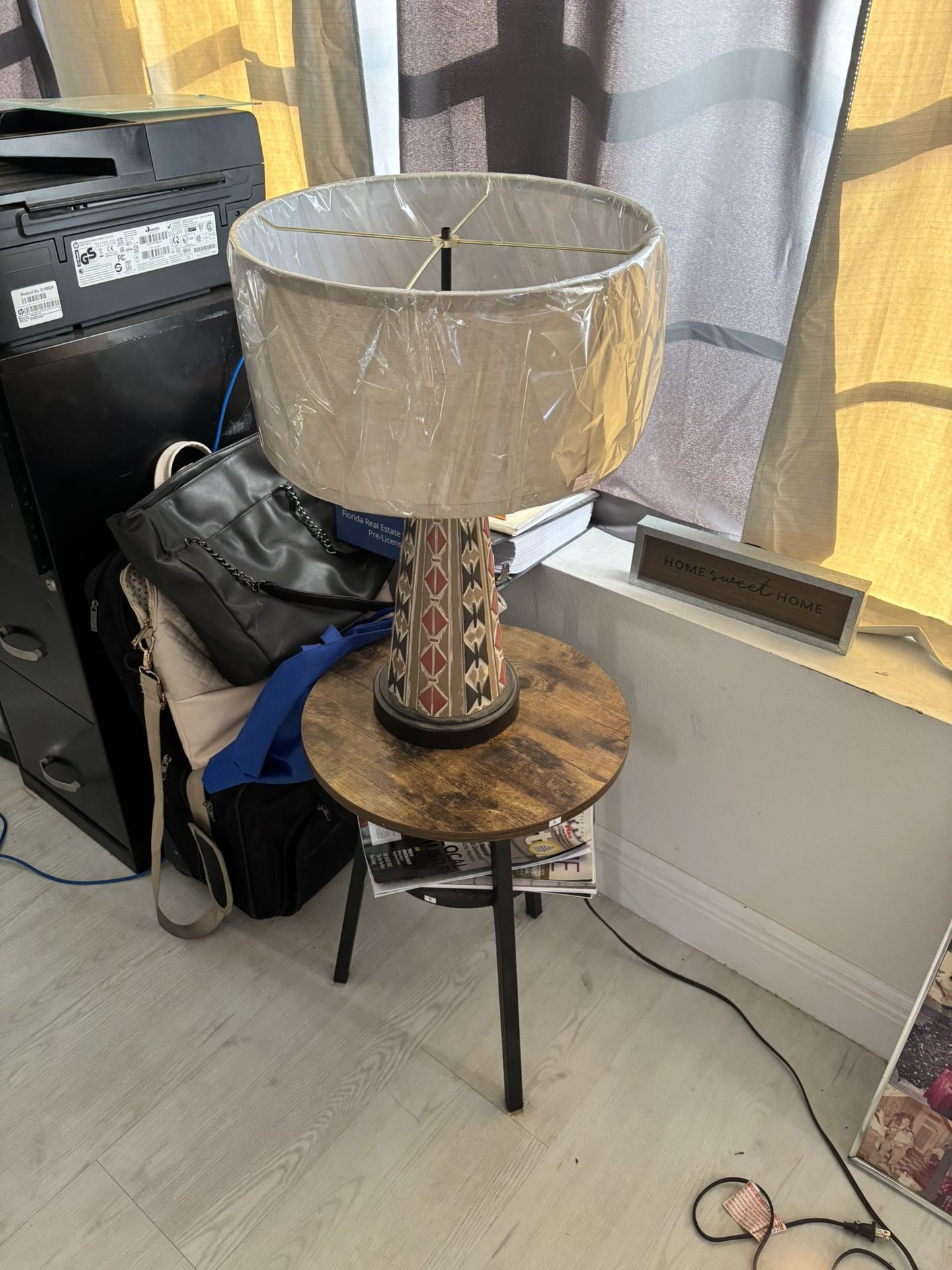 Lamp and Table