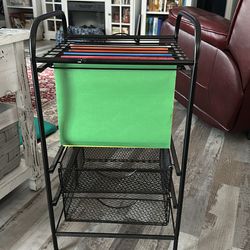 Small file folder cart with 2 drawers