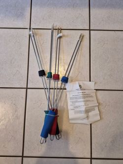 New QVC 4 Jumbo BBQ Shewers