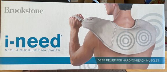 NEW Brookstone i-Need Neck & Shoulder Massager
