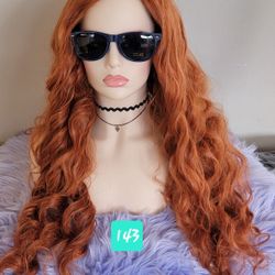 Long Copper Wig