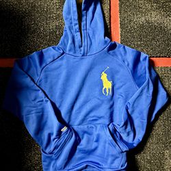 Blue Rugby Poll Hoodie