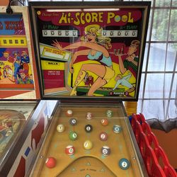 Vintage Pinball Machine / Hi-Score Pool