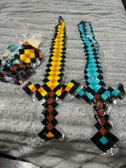 6 New inflatable Mine Craft Swords