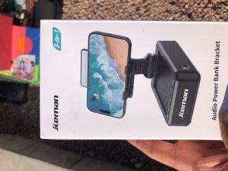 3 in 1. Powerbank. Phone mount. Speaker.