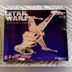 Star Wars B-Wing Fighter 1995 Gold Tone Limited Edition OB Vintage AMT ERTL 8780 