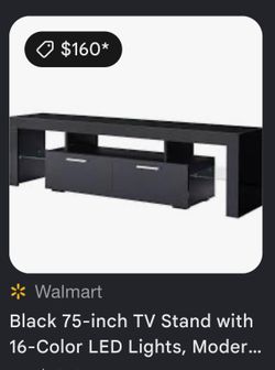 Modern Black LED TV Stand