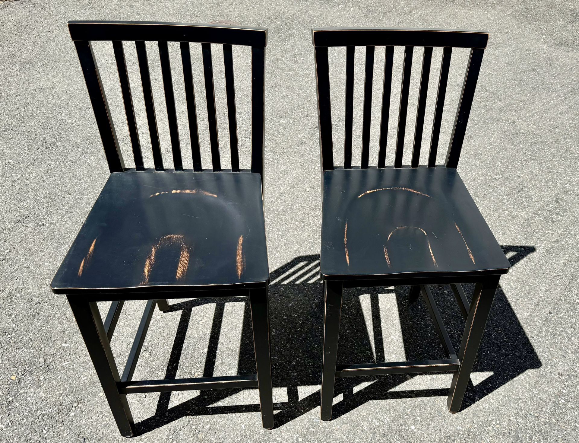 Italian Made Wood Bar Stools(2)