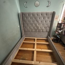 Queen Velvet Bed Frame