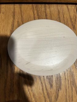 Longaberger 2003 HoH Horizon Of Hope Whitewashed Oval WoodCrafts Lid