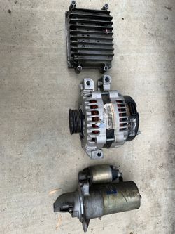 Alternator, starter and ECM