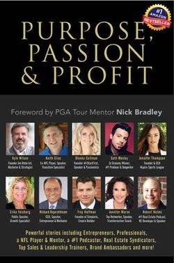 Purpose, Passion and Profit Book, Amazon Bestseller in 28 Categories since July 2018!