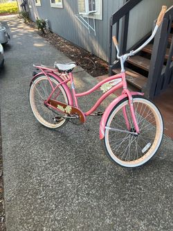 Pink Beach Cruiser Bicycle