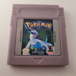 Pokemon Silver Version ( Nintendo Game Boy, Tested And Works) Replica