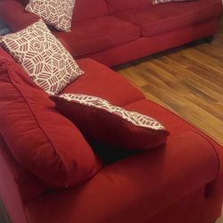 Sofa Bed And Couch Fabric Red