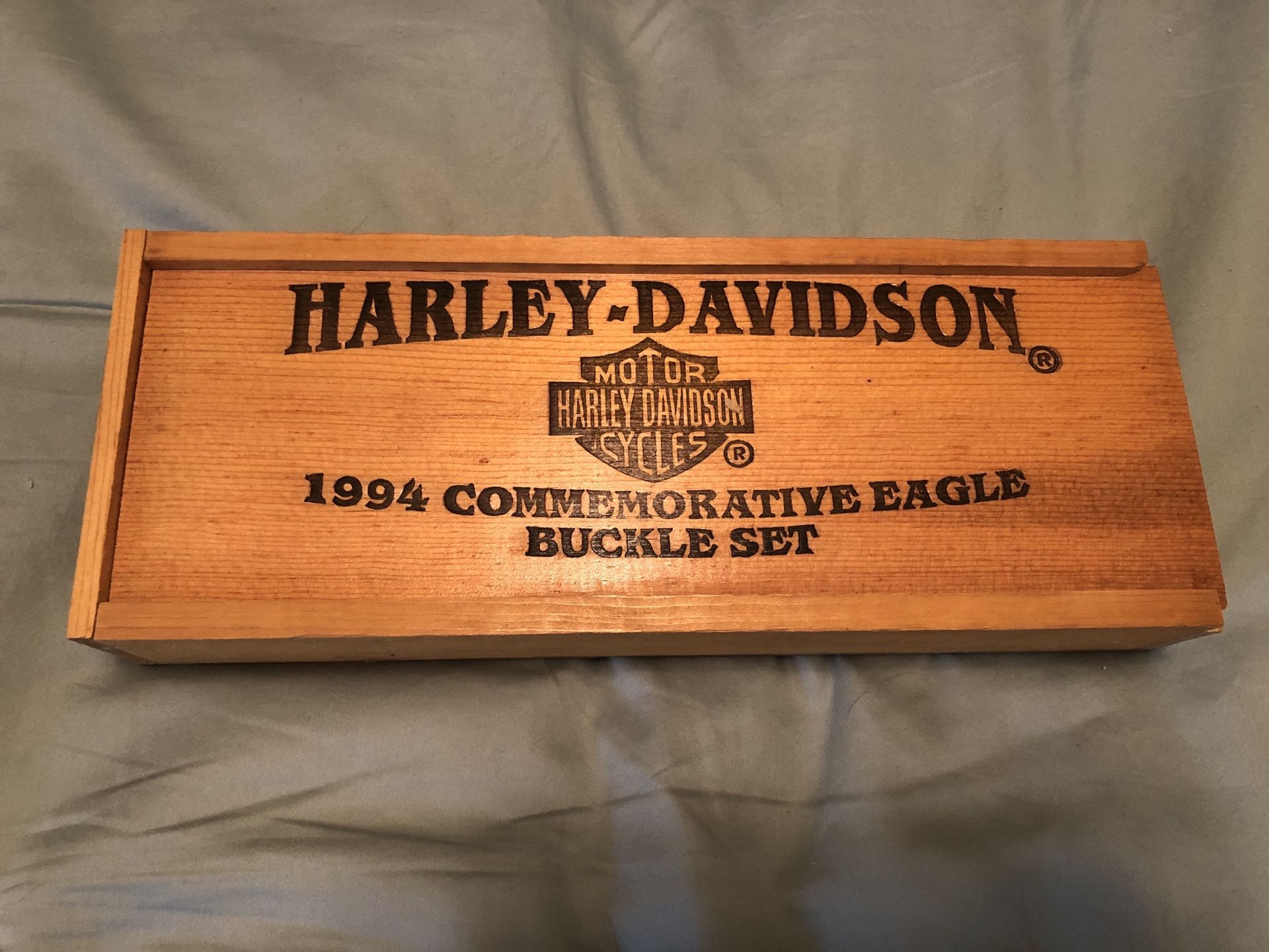 Harley Davison Commemorative Eagle Buckle set