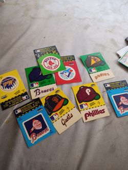 Vintage baseball stickers