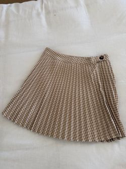 Pleated plaid skirt (M)