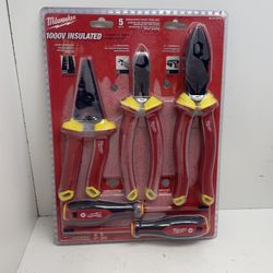 Milwaukee 5 Pc Insulated Hand Tool Set 205618/11