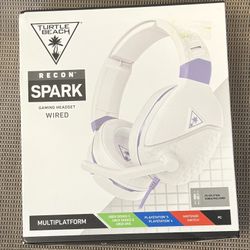 NEW SEALED Turtle Beach Recon Spark Wired Gaming Headset for Nintendo Switch/Xbox One/ Series X/S/PlayStation 4/5 - White/Purple