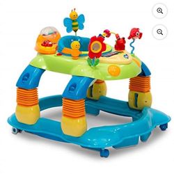 Delta Children Lil’ Play Station 4-in-1 Activity Walker, Blue