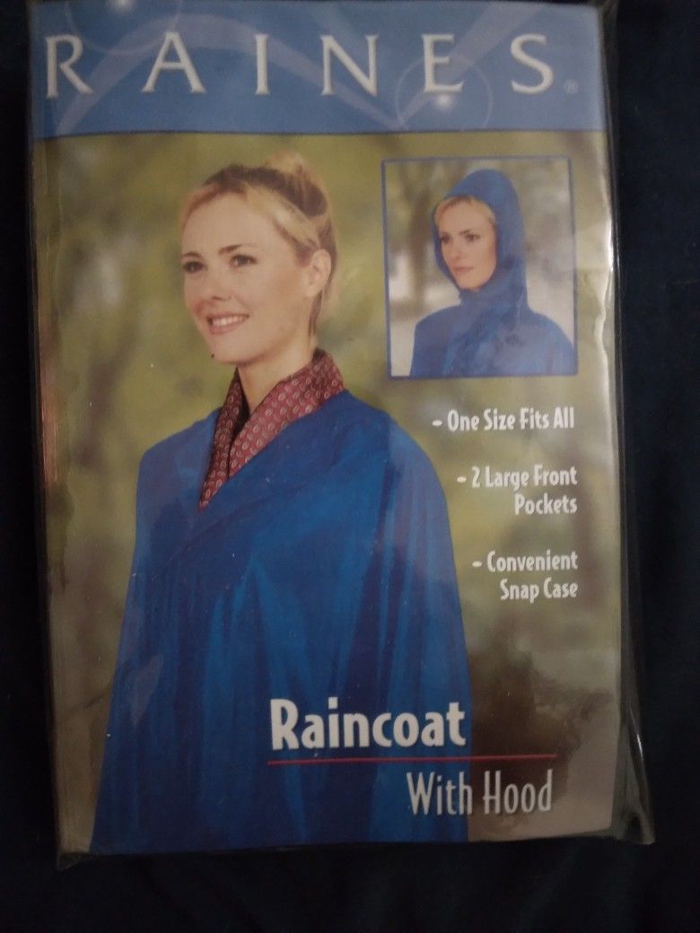 Raines By Totes Adult Raincoat With Hood/Chubasquero con capucha para adulto Raines By Totes