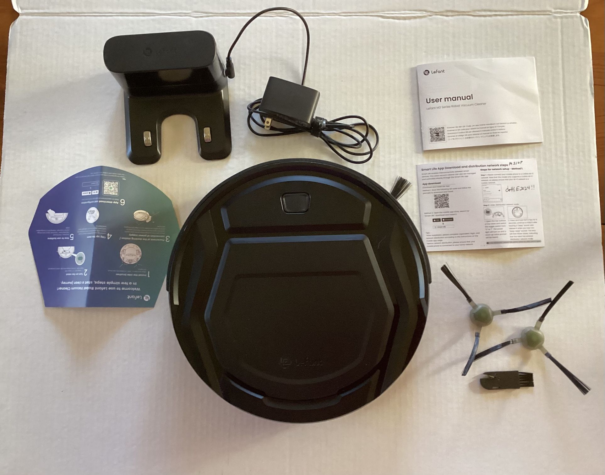 Lefant M210P Robot Vacuum With Extra Brushes And Filter
