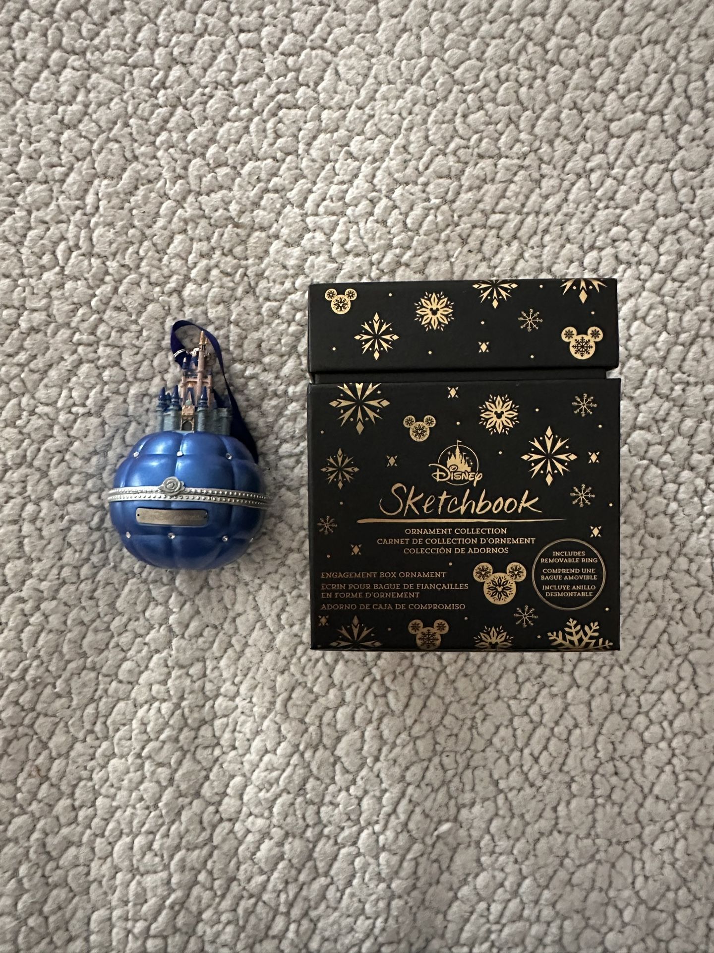 Disney World Castle Sketchbook Proposal Ornament