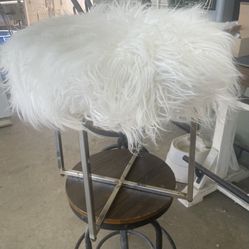 Pier 1 Fuzzy Stool