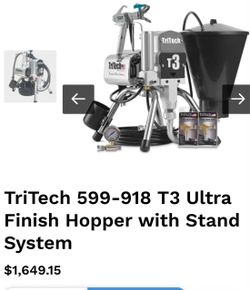 Tritech T3 hopper feed finish finish airless sprayer