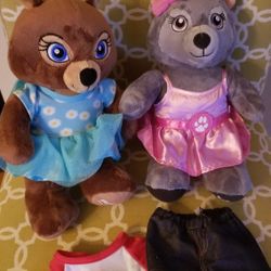 Build A Bear Great Wolf Lodge 16" $40 Both