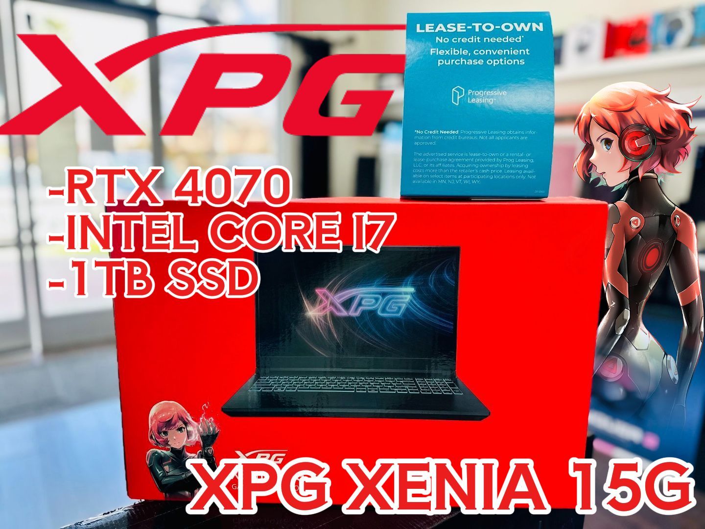 🦊 FINANCE AVAILABLE 🦊 XPG XENIA GAMING LAPTOP | NOTEBOOK INTEL I7-13700H | GEFORCE RTX 4070 (8GB) GRAPHICS CARD| 32 GB DDR5 RAM | 1 TB SSD | WIN 11