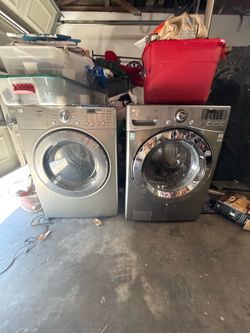 LG Front Load Dryer Champagne/Gold