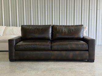 Restoration Hardware Leather Sofa