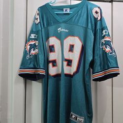 Vintage NFL JASON TAYLOR #99 Miami Dolphins Jersey  Men Xl
