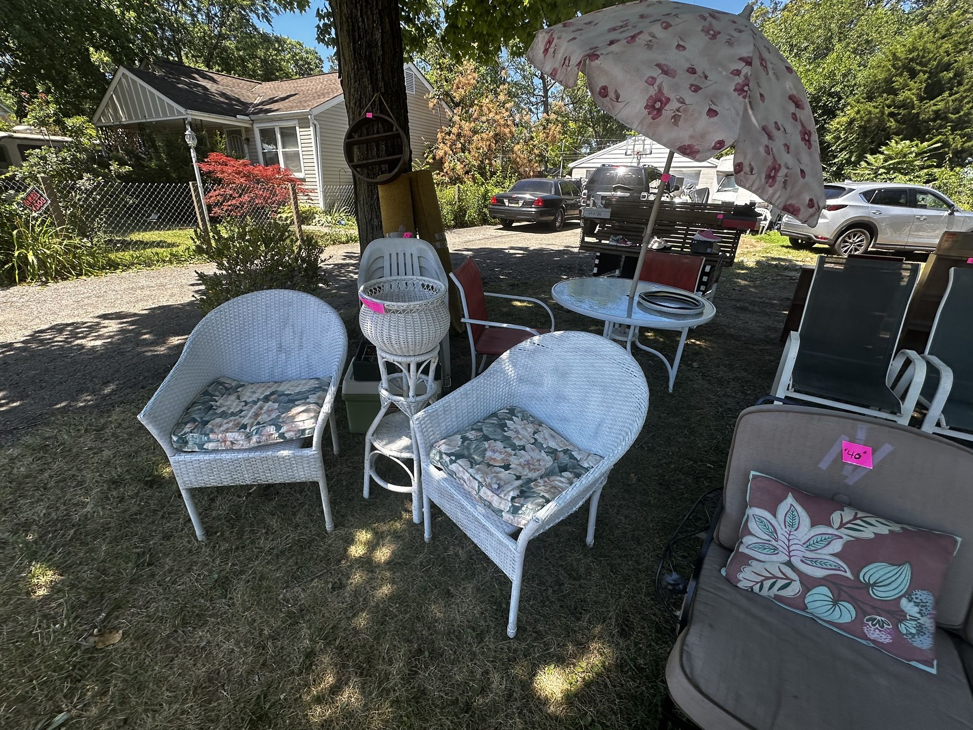 3 pieace real wicker