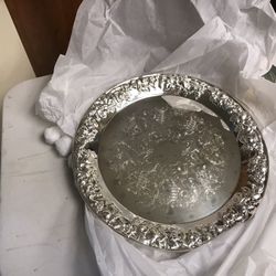 Silver Round Tray