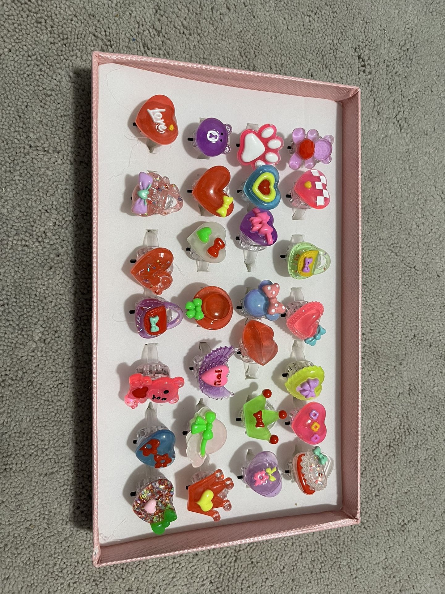 Valentines Light Up LED Rings