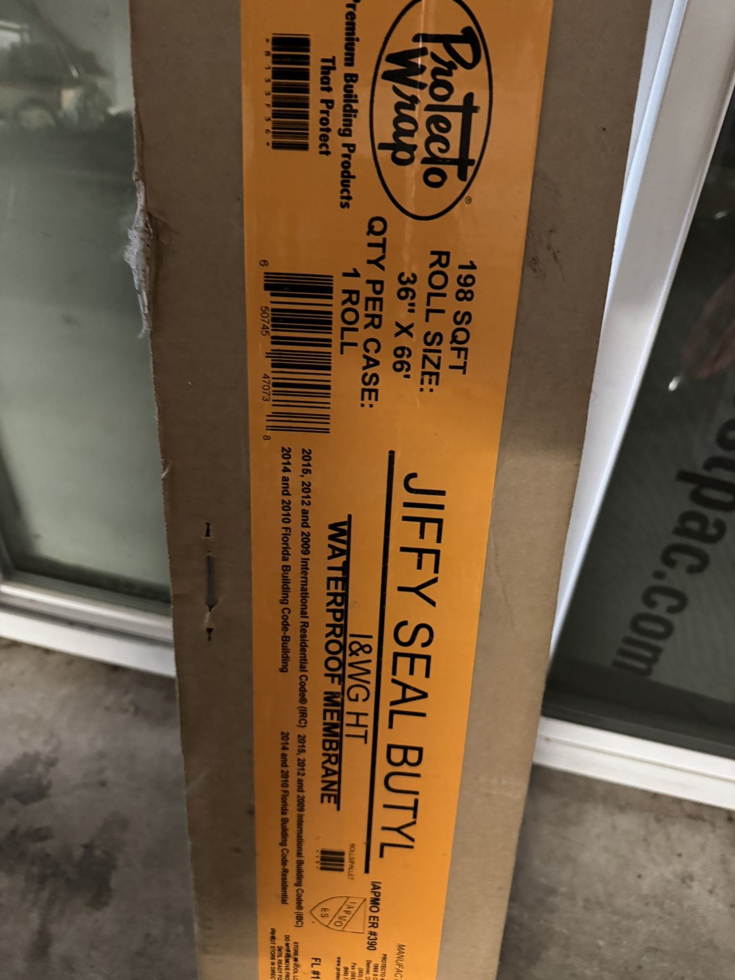 Protecto Wrap Jiffy Seal Ice & Water Guard HT Butyl 36" X 66' Roll