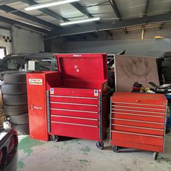 Snap On Side Cabenet. Matco Tool Cart And Snap On Bottom Box 