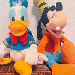 Disney Plushes Donald Dick And Goofy