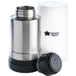 Tommee Tippee Closer to Nature Portable Travel Baby Bottle and Food Warmer, Ideal for Travel, Thermal Insulation, Stainless Steel Flask with Leak-Proo