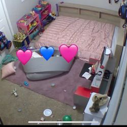 Children’s Floor Bed With Book Case