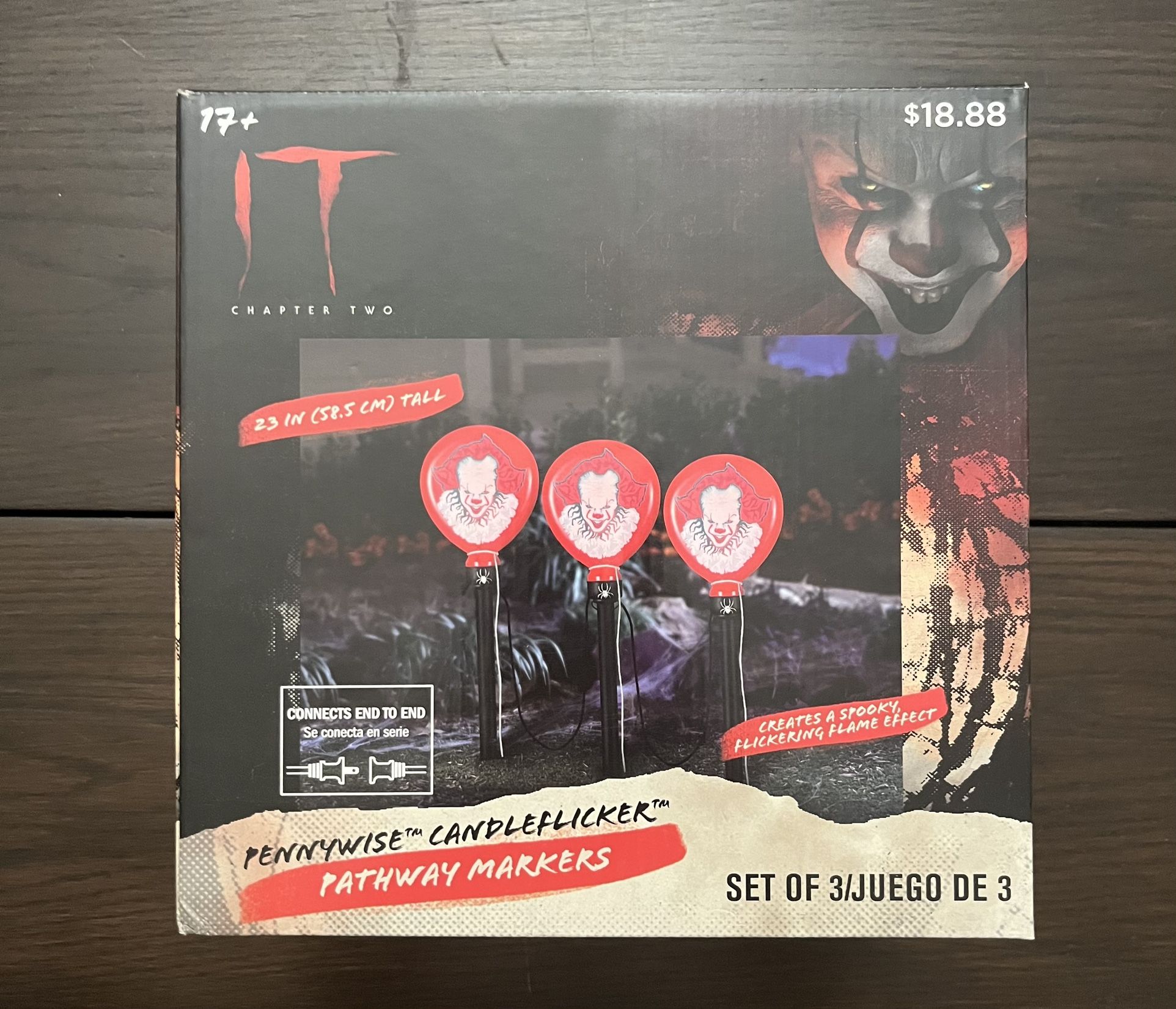 Halloween IT Pennywise Candleflicker Pathway Markers