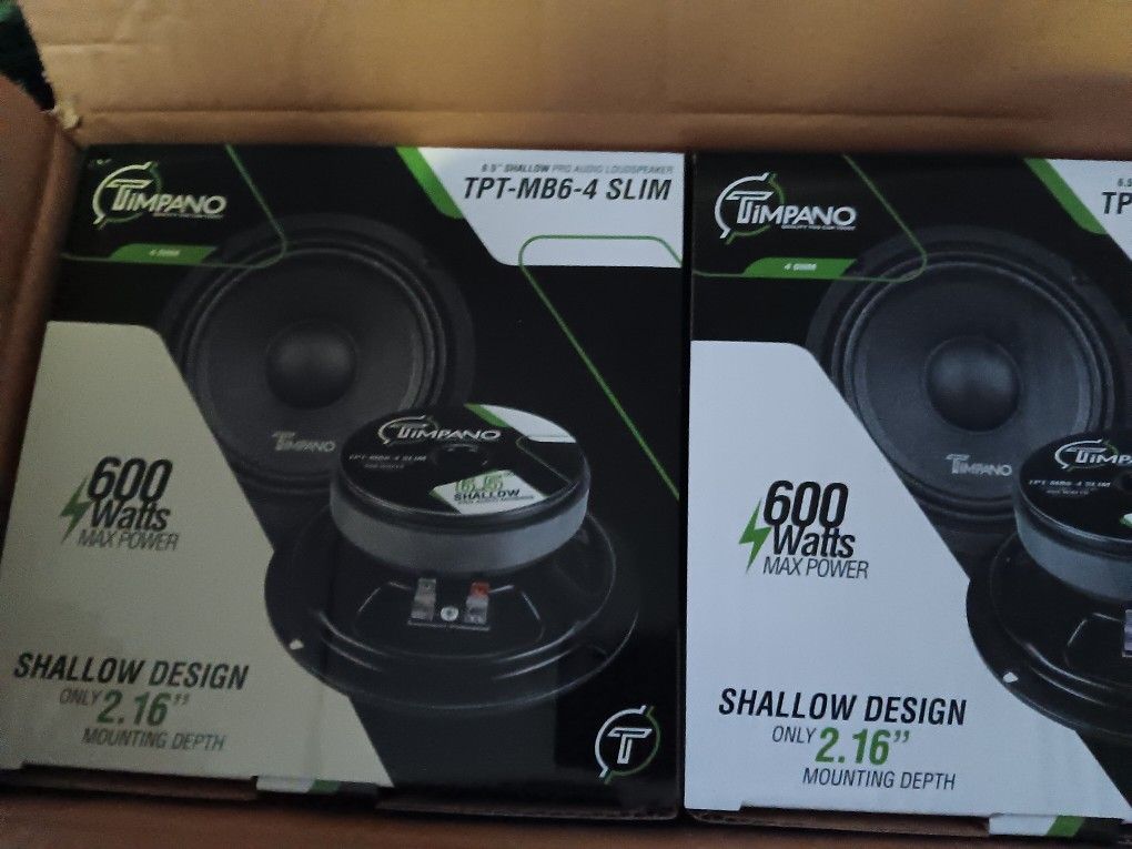 New Pair Of Timpano 6.5" Loudspeakers 