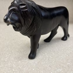 Hand Carved African Lion 