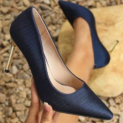 ✨ New Navy Blue High Heels for Graduation ✨