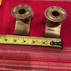 Made In Japan Solid Brass Candle Holders  Rare To Find