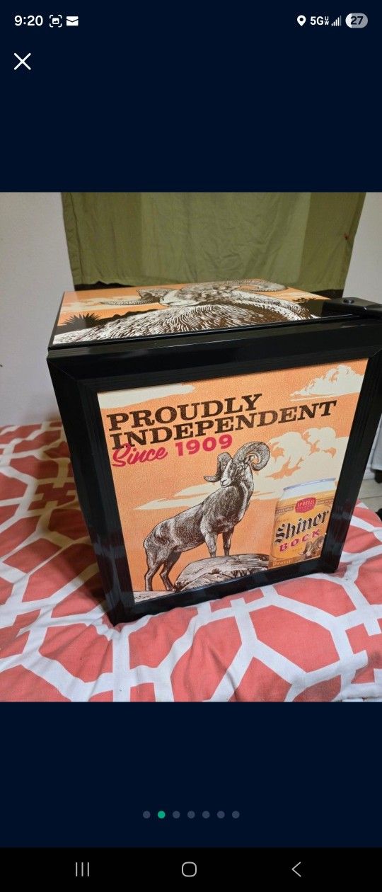 Shiner Bock Mini Fridge 